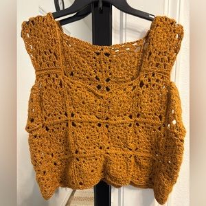 Handmade crocheted top. Fits size XXL